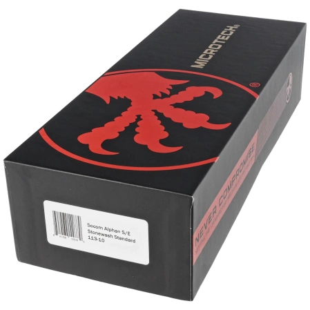 Microtech Socom Alpha S/E Black G10, Stonewashed by Tony Marfione (113-10)