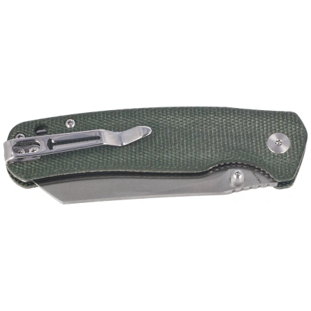 Nóż składany Bestechman Cicada's Wing-TL Green Canvas Micarta, Satin 10Cr15CoMoV (BMK24-M-2)