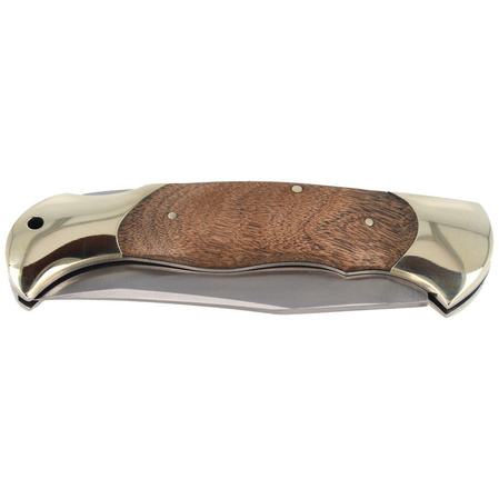 Herbertz CJH Burl Wood/Nickel Silver Knife, Satin 420 (163112)