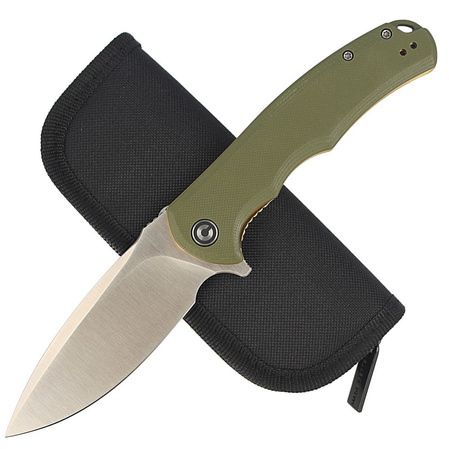 Nóż składany Civivi Praxis Green G10, Satin 9Cr18MoV (C803A)