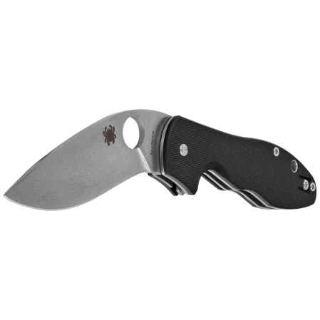 Spyderco Retract Knife Black G10, Satin 9Cr18MoV by Ed Schempp (C276GP)