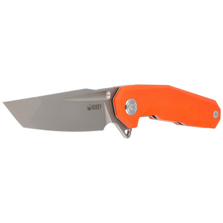 Kubey Carve KB237I Knife Orange G10, Bead Blasted AUS-10