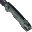 Remette Camel Knife Green Micarta, Black Stonewashed 14C28N (RTCMLE)