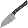 Microtech Santoku 4.2'' Kitchen Knife Black G10, Stonewashed M390MK (3300-10BK)