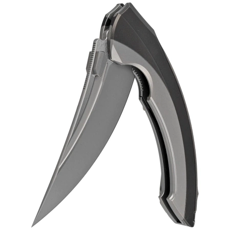 Nóż składany RikeKnife Lamella Dark Gray Titanium, Satin M390 (RK-Lamella-DP)