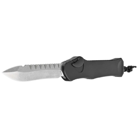 Heretic Knife Hydra R/E Black Aluminum, Stonewashed MagnaCut by Tony Marfione Jr.