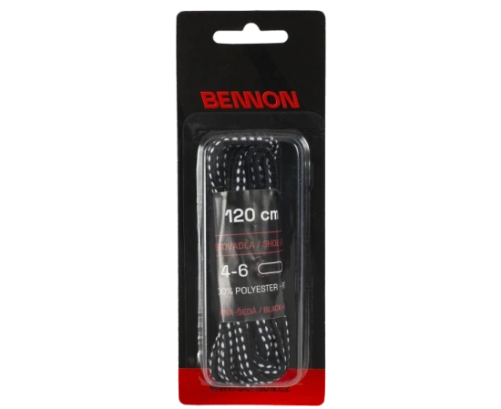 Bennon shoelaces for black and gray trekking footwear 120cm (400004)
