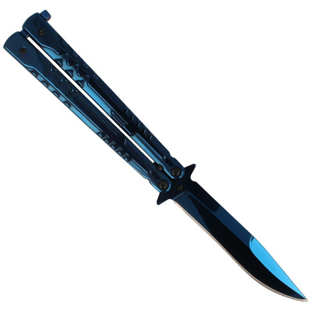 Marinez Albainox Balisong Butterfly Knife, RainBlue Finish (36246)
