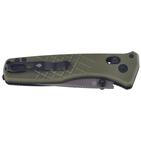 Kizer Aegis T Knife Olive Green G10, Grey Stonewashed AEB-L by Azo (V3774CTA2)