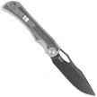 Nóż składany Kizer Allure Silver Titanium / Black Norplex UltreX Micarta, Black Stonewashed S45VN by Johan Jordaan (Ki4763LDA2)