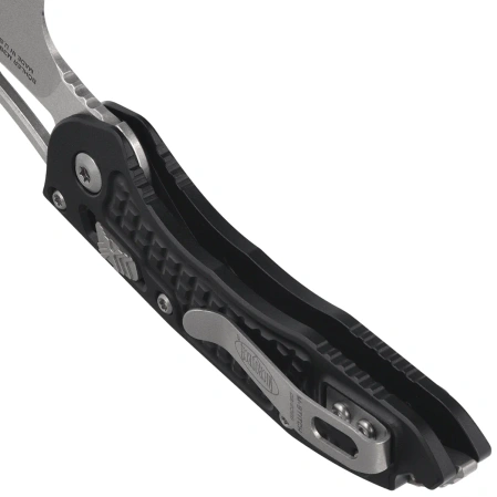 Microtech M-Stitch Ram-Lok S/E Knife Black Frag Aluminium, Stonewashed M390MK by Borka Blades and Tony Marfione (169MRL-10FR)
