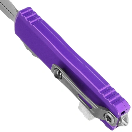 Nóż automatyczny OTF Microtech UTX-85 Gen IV D/E Purple Aluminium, Stonewashed M390MK by Tony Marfione (12324-10PU)