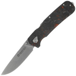 Nóż składany Maserin Pulse 630/FCA Black-Orange Fat Carbon, Stonewashed MagnaCut by Igor Bortolussi