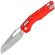 Microtech MSI S/E Knife Red Slab Side Aluminum, Stonewashed M390MK by Tony Marfione (210-10RD)