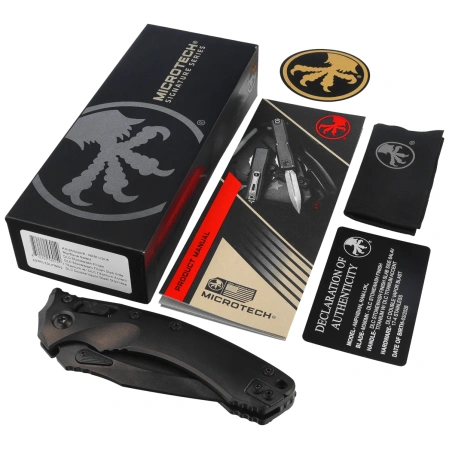 Microtech Marfione Select Amphibian Ram-Lok S/E Knife Black Titanium, Black DLC Stonewashed M390MK by Tony Marfione (137RL-1DLCTMS2)