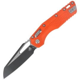 Nóż składany Microtech MSI S/E Dark Earth Tri-Grip Orange Polymer, Black M390MK by Tony Marfione (210T-1PMOR)