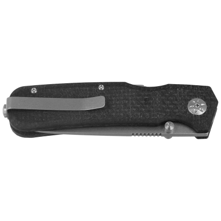 Nóż składany Maserin Pulse 630/MCN Black Micarta, Stonewashed MagnaCut by Igor Bortolussi