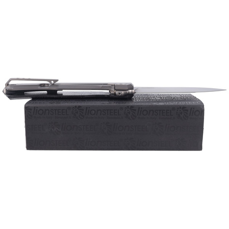 LionSteel Myto Knife Black Canvas, Satin M390 by Molletta ( (MT01 CVB)