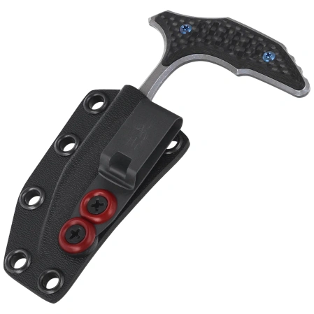 Microtech Bee Marfione Select Knife Carbon Fiber, Blue Titanium HW, Stonewashed F/S 440C by Bastinelli (218-12MS5)