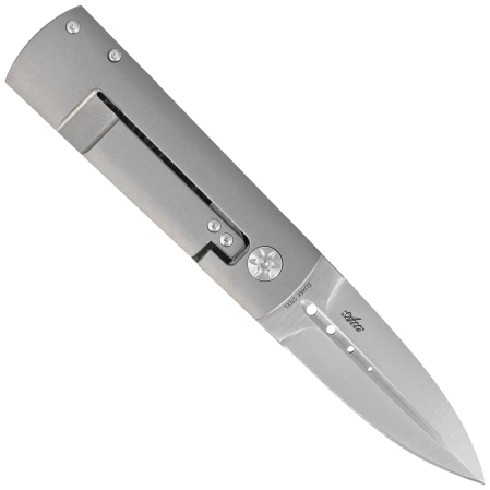 Nóż składany Maserin Daga 372/N Black-Silver Fat Carbon, Satin Elmax by Attilio Morotti