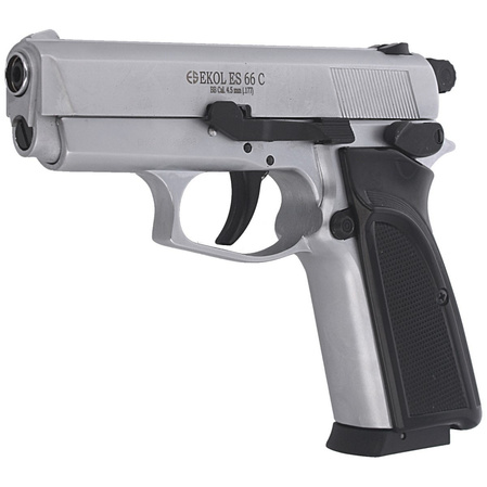 Airgun set 08: Voltran Ekol ES P66C White 4.5 mm Pistol, 1500 BBs, 10 CO₂, 100 targets