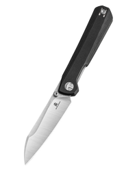 Bestechman Curvee Knife Black G10, Stonewashed/Satin AEB-L by Ostap Hel (BMK20A)