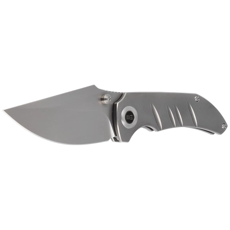 WE Knife Riff-Raff Polished Bead Blasted Titanium, Polished Bead Blasted CPM 20CV by Matthew Christensen (WE22020B-4)