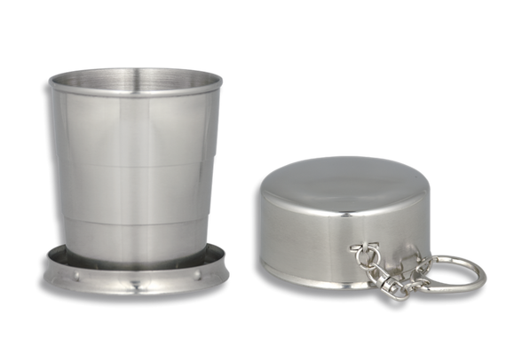 Kubek teleskopowy z karabińczykiem Barbaric Steel (40004)