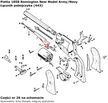 Łącznik pobojczyka Pietta 1858 Remington New Model Army (443)