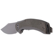 WE Knife Snick Gray Titanium / Dark Green Micarta, Gray Stonewashed CPM-20CV (WE19022F-5)