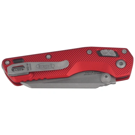 Nóż składany Microtech MSI Ram-Lok Mini S/E Fluted Red Aluminium, Apocalyptic M390MK by Tony Marfione (210M-10APFLRD)