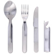 Martinez Albainox Camping 4-Piece Utensil Set Stainless Steel, Mirror 3Cr13Mov (17067)