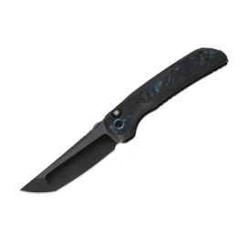 Nóż składany Kizer Mithril Black Titanium / Fat Carbon, Hand Brushed Black DLC Ultra M390 by L.F (ZX-FK08A2)