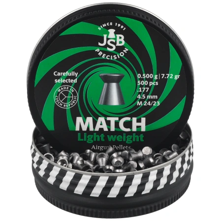 JSB Match Light Weight Pellets 4.50 mm, 0.500 g, 500 pcs (000055-500)