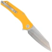 Kubey Flash KU158N Knife, Yellow G10, Satin San Mai M2