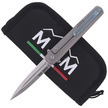 MKM Flame Dagger Sandblasted Titanium, Stonewashed M390 by Michael Zieba (MK FL02-TSW)