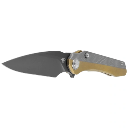Bestech Wet Nellie Knife Bronze/Gray Titanium, Grey PVD MagnaCut by Grzegorz Grabarski (BT2505D)