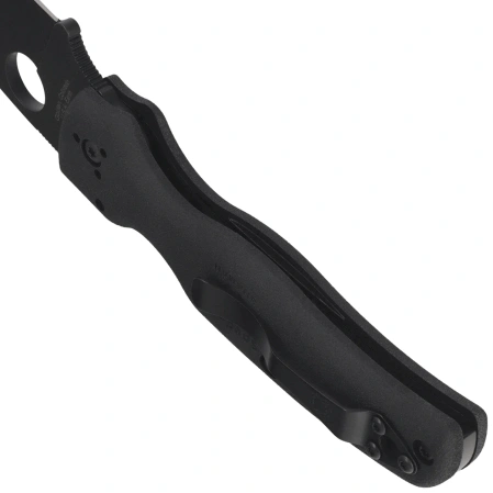 Nóż składany Spyderco Shaman Lightweight Black FRN, Black DLC CTS BD1N by Sal Glesser (C229PBBK)