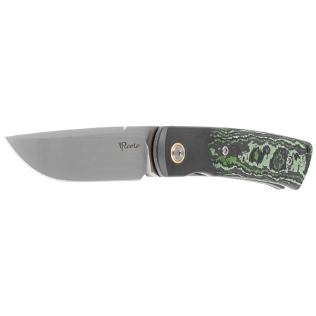 Reate Tribute Titanium/Zirconium/Jungle Wear Fat Carbon, Hand Satin M390 (TBT.CJW.SAT)