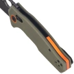 Nóż składany FoxEdge Crew OD Green G10, Black Stonewashed 9Cr14Mov (FE-039 G10OD)