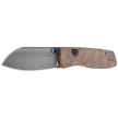 Nóż składany Kizer Renissance Brown Norplex UltreX Micarta, Satin N690 by Caleb Waldman (V3698A2)