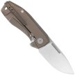 LionSteel Nano Bronze Titanium, Satin MagnaCut Knife (NA01 BR)