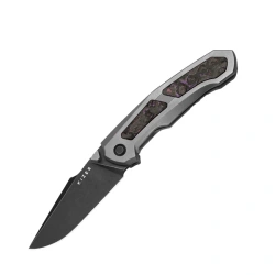 Kizer Feweed Knife Gray Titanium / Purple Haze Fat Carbon, Black Stonewashed S35VN by Vũ Huỳnh Nam Anh (Ki3694A1)