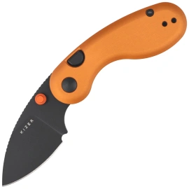 Nóż składany Kizer Microbe Orange Aluminium, Black PVD 14C28N by Maksim Epifantsev (V2742A3)