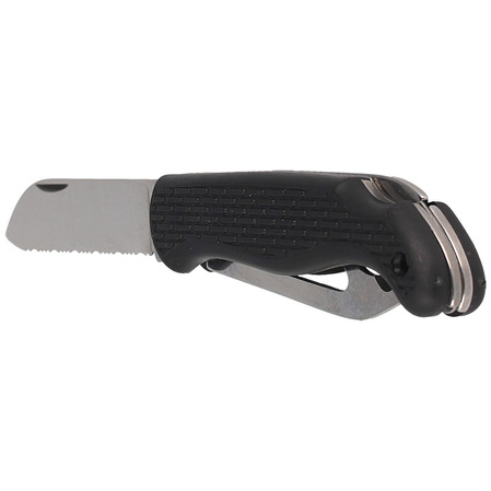 Nóż żeglarski MAC Boat 2 Black PP-TPE, Satin W 1.4034