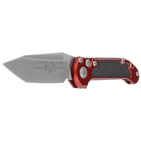 Microtech LUDT Gen III T/E Automatic Knife Merlot Aluminium, Apocalyptic M390MK by Tony Marfione (1136-10APMR)