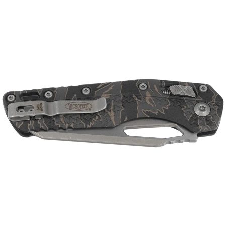 Microtech MSI S/E Knife Tiger Camo Tri-Grip Polymer, Apocalyptic P/S M390MK by Tony Marfione (210T-11APPMTRC)