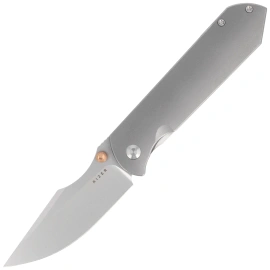 Nóż składany Kizer Harpoon Fold Gray Titanium, Stonewashed Elmax by Maverick Customs (Ki4784A1)