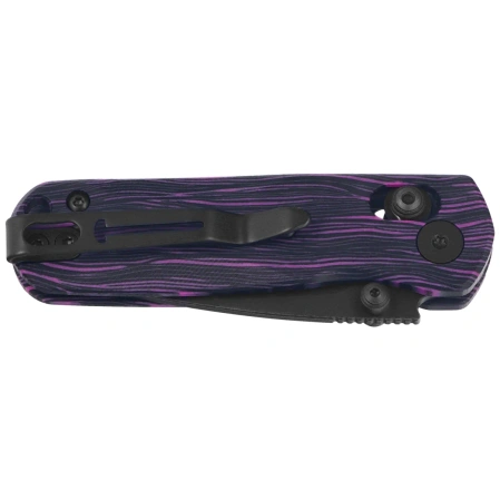 Bestechman Sprite Knife Black-Purple G10, Black Stonewashed M390 (BMK21E)