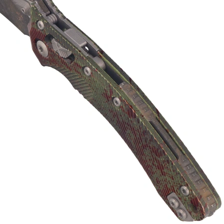 Nóż składany Microtech Amphibian Ram-Lok S/E Outbreak Fluted Aluminium, Outbreak M390MK by Tony Marfione (137RL-1FLOBS)